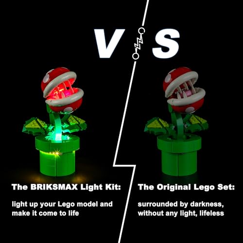 BRIKSMAX مجموعة إضاءة LED من BRIKSMAX لليغو-71426 نبات البيرانا - متوافقة مع مجموعة بناء ليغو سوبر ماريو - لا تشمل مجموعة ليغو - Image 5