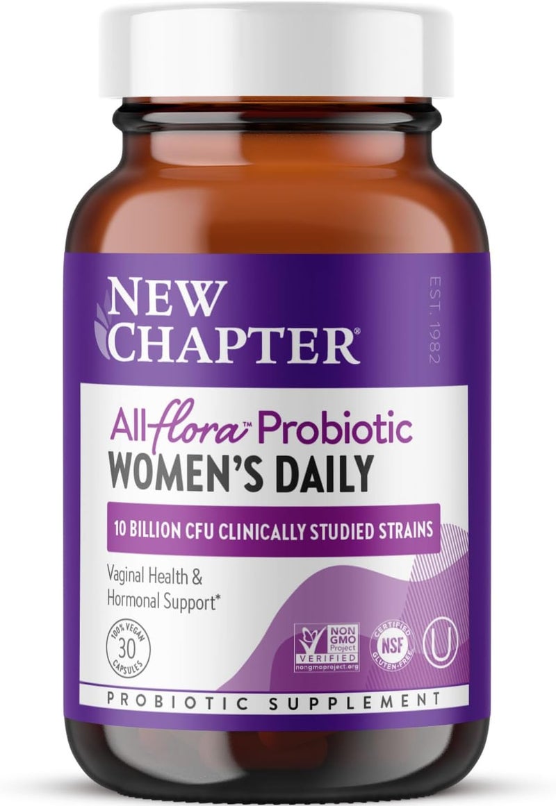 New Chapter Probiotics for Women  30 ct 1 Month Supply Womens Daily Probiotic with Prebiotics and Probiotics for Vaginal Health  Chaste Tree for Hormonal Support 100 Vegetarian NonGMO - Image 1