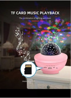 DARIYAH Projection Lamp Galaxy Projector Star Night Light 2 in 1 Starry Ocean Wave Laser Mini Led Projector Lamp XY-918  - Image 1
