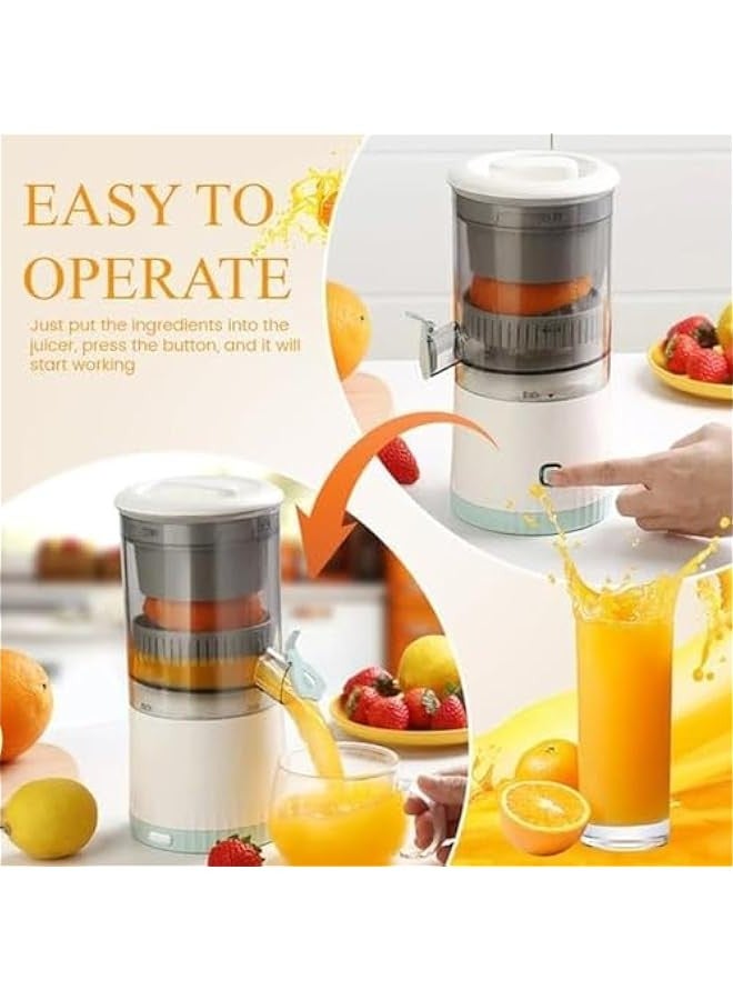 Automatic Separation Juicer Machine, Rechargeable Pure Juicers for Vegetables and Fruits With USB Cable, Easy to Clean Portable Electric Juicer for Oranges and Lemons, Citrus, Grapefruit (Green, 3.7  - Image 4