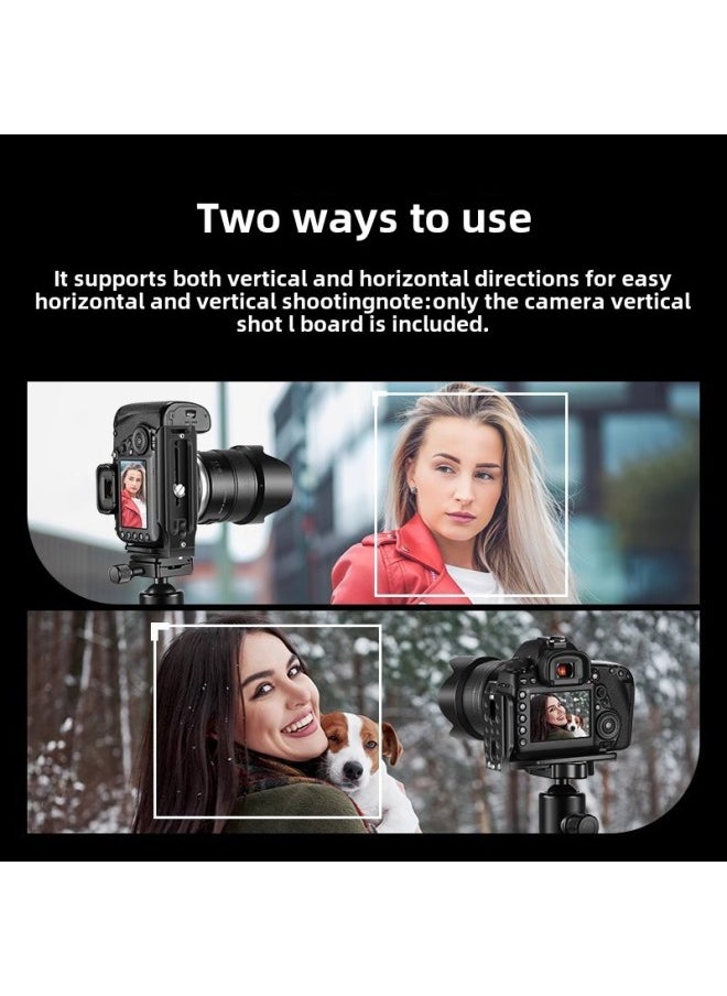 NEEWER/Newer LB-NA1 Camera Universal Metal L-Plate L-Type Vertical Shot Quick-fit Plate Suitable For Tripod Head-Color:Universal Camera Vertical Shot L Board Orange (category I)