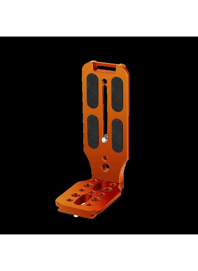 NEEWER/Newer LB-NA1 Camera Universal Metal L-Plate L-Type Vertical Shot Quick-fit Plate Suitable For Tripod Head-Color:Universal Camera Vertical Shot L Board Orange (category I)