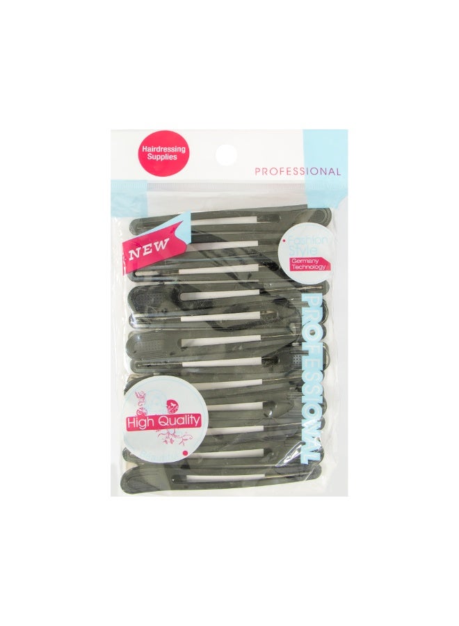 بيوتي ستار مشبك شعر حديدي احترافي لتقسيم الشعر من بيوتي ستار 12 قطعة - Image 3