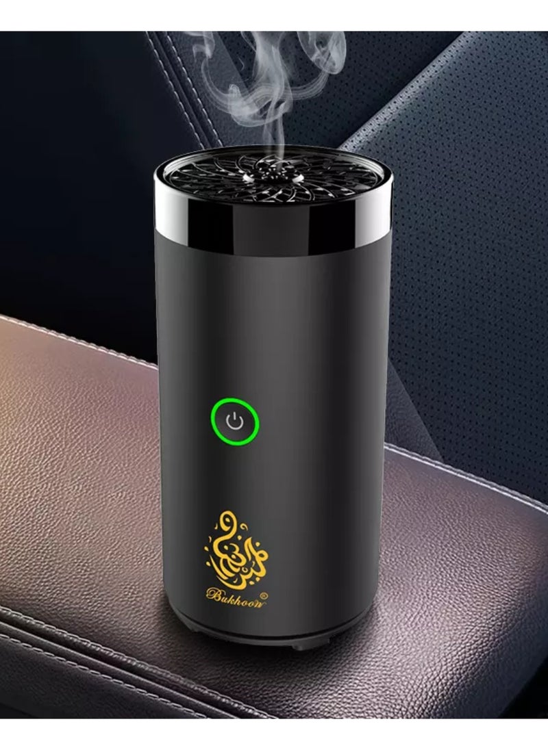 Bukhoor USB Type-C Power Rechargeable Incense Burner Black  - Image 2