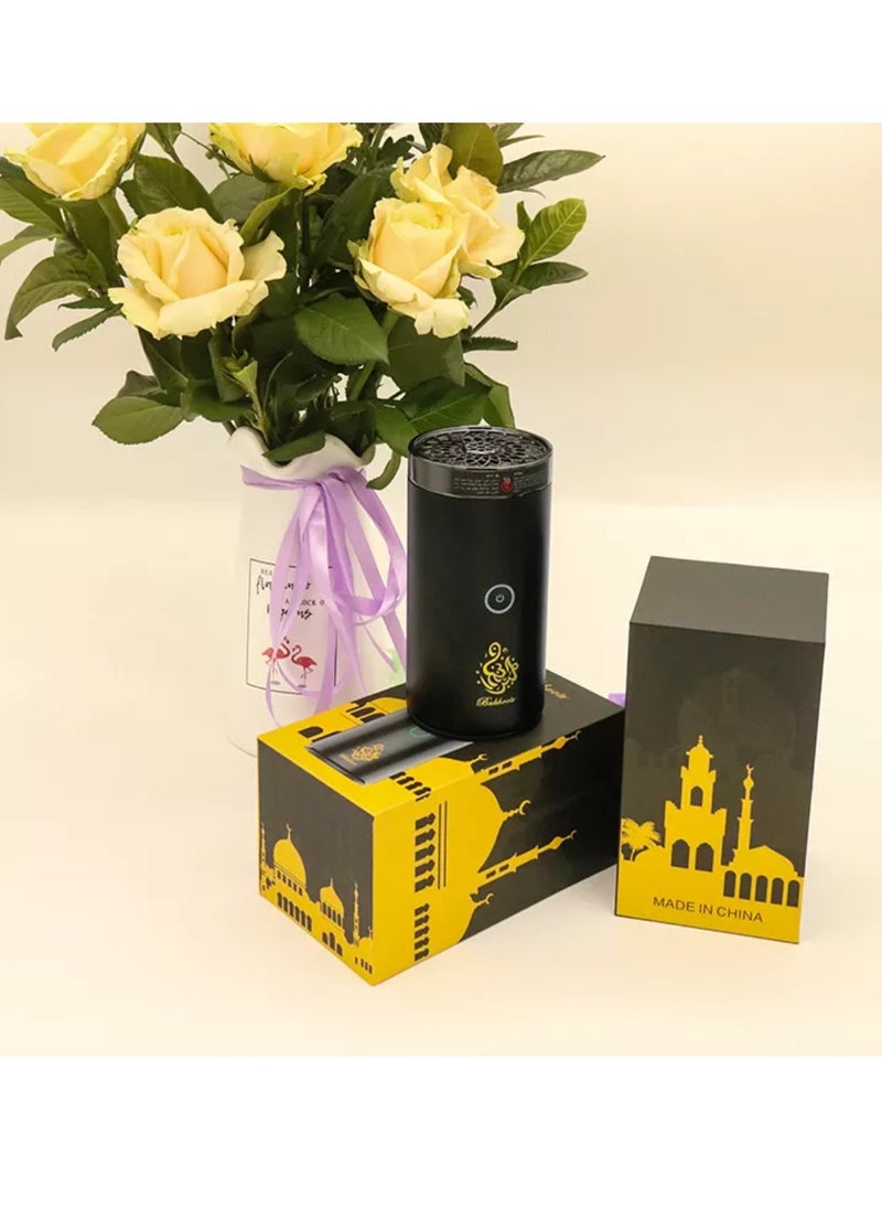 Bukhoor USB Type-C Power Rechargeable Incense Burner Black  - Image 5