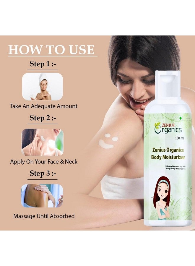 ZENIUS Body Moistraiser - Flawless Skin Moisturizer Lotion | Prevents Dark Spots, Blackheads And Blemishes | Visibly Flawless Skin | Nourishes And Hydrates Skin | All Skin Types | 100Ml - Image 2