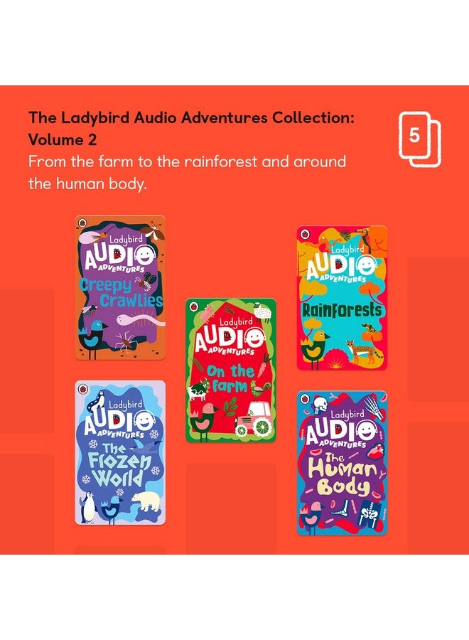 يوتو مجموعة مغامرات ليدي بيرد الصوتية: المجلد 2 - 5 بطاقات صوتية للأطفال للاستخدام مع مشغل يوتو ومشغل الصوت الصغير متعدد الإمكانات، والاستماع بدون شاشة مع وقت لعب ممتع وقصص وقت النوم والسفر، للأطفال من سن 5 سنوات فما فوق - Image 2