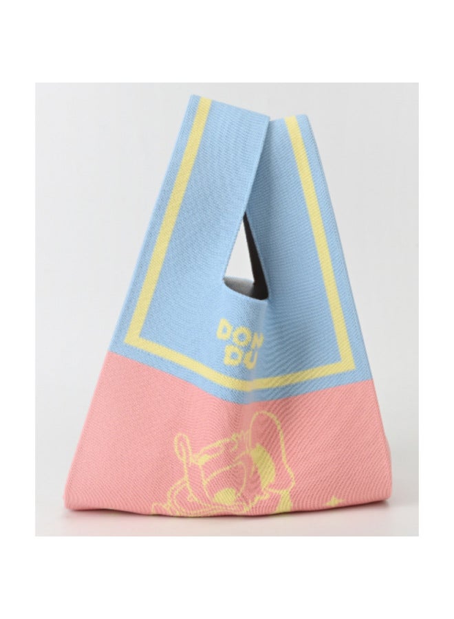 Disney Genuine Strawberry Bear Qiqi Winnie Bear Donald Duck Cartoon Animation Large Capacity Shoulder Bag Spring And Summer Bag-Specifications:Genuine Authorization + Anti-counterfeiting Label-Color:Disney Donald Duck Awesome "duck" Vest Knitting Bag  - Image 1