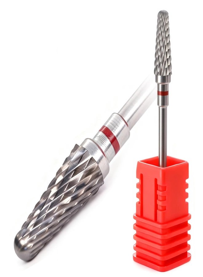 FANTEXY 3/32" Nail Drill Bit Professional Carbide Tungsten Drills Bit,Acrylic Nail Bits,Gel Polish Remover Drills Bits,Nails Drill Tips,Suitable for Manicure Pedicure Cuticle Gel Polishing,Fine-F - Image 1