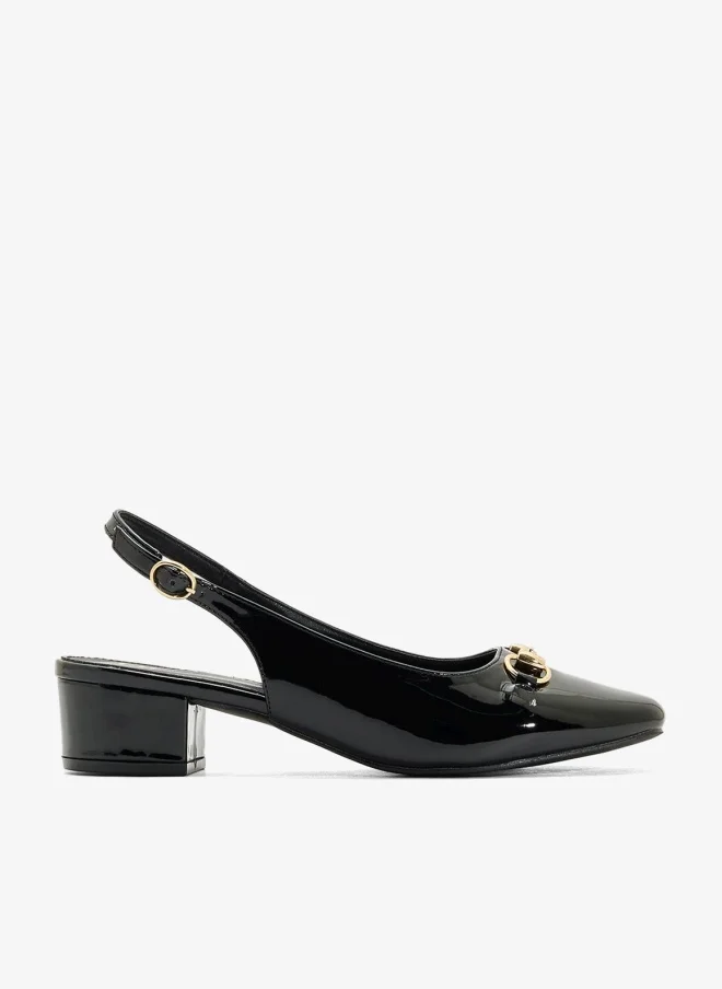 ELLA Block Heeled Slingback  Pump