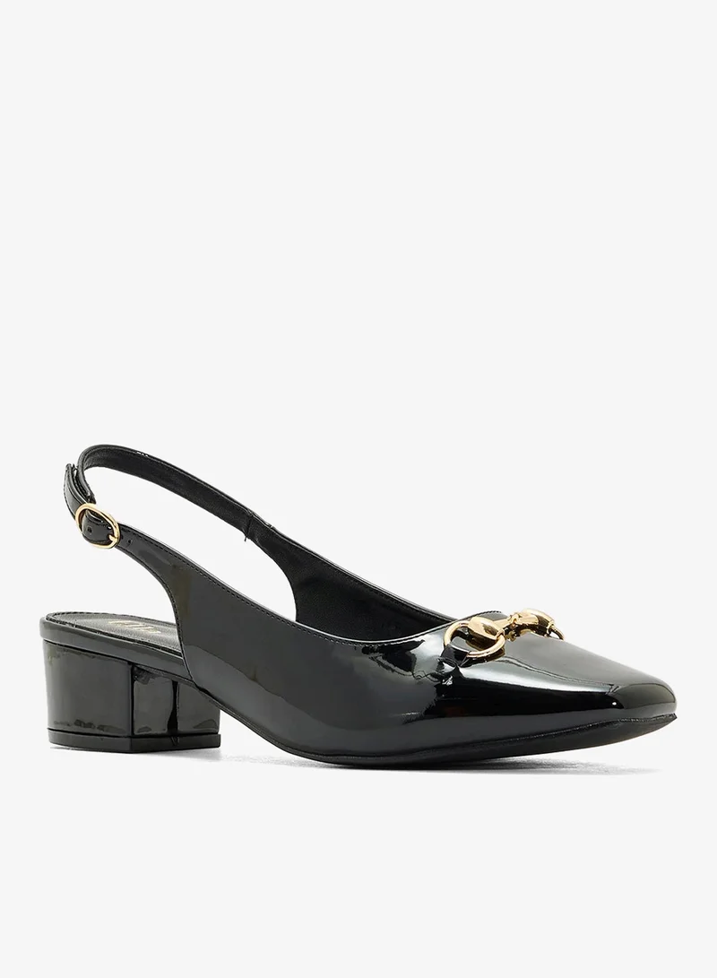 ELLA Block Heeled Slingback  Pump