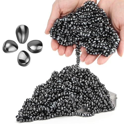 DYRDM 1000 Original Ferrite Putty Black Sensory Stones Adult Fidget Stress Relief Desk Office Item Ferrite Stones Stocking Stuffers Gifts - Image 1