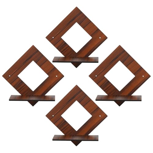 Bhikham Creation Wooden Tree Wall Shelf | Stylish Wall Mounted Shelf for Home & Office Décor | Engineered Wood, Brown | Storage & Display Rack for Living Room - Image 5