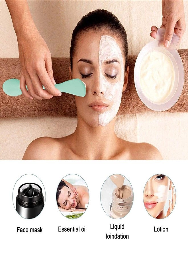 KD ZONE 2-in-1 Dual-Ended Silicone Face Mask Brush & Facial Cleansing Scrubber | Soft Spatula for Hygienic Mask Application & Exfoliating Pore Cleaner | Travel-Friendly Skincare Tool (Pack of 2) - Image 2