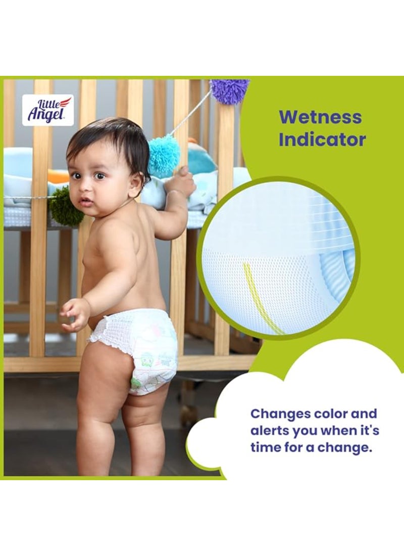 Little Angel Extra Dry Baby Pants Diaper Large 8-14Kg Super Absorbent Core Up To 12 Hrs 48 Diapers - Image 4