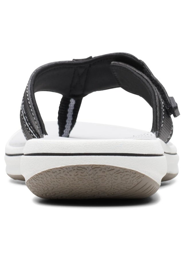 clarks Clarks Womens Brinkley Jazz Flip Flop Black Synthetic 6  - Image 4