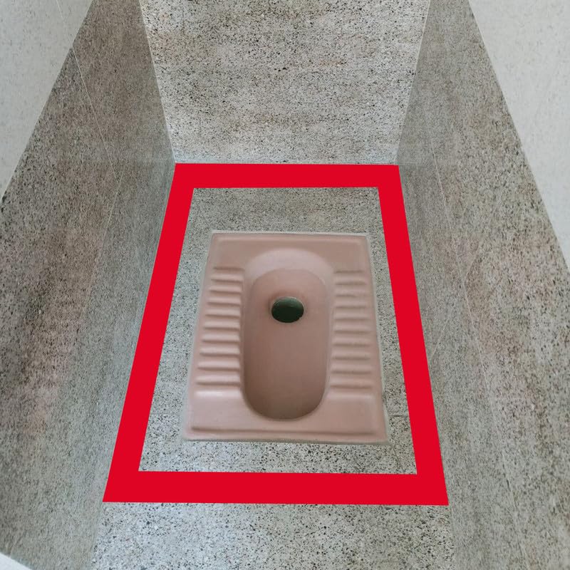 TREEMAISON Vastu Red - White Tape | Size - 4 Inch (96 mm) Approx | Length- 20 Meter (Approx) | Vastu Tape Remedy for Toilet | Vastu Tape for Main Door | Tape Remedy for Negative Entrance | Pack of 2 - Image 5