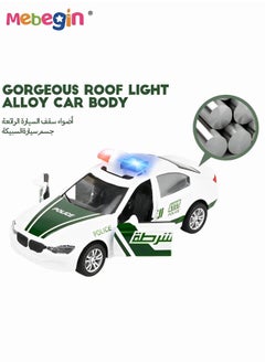 MEBEGIN Alloy Car Model Toy 1:32 Scale Model Vehicles for Kids dubai police car Model Pull Back Alloy Car with Lights and Music Mini Vehicles Toys for Kids Gift  - Image 5