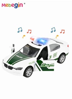 MEBEGIN Alloy Car Model Toy 1:32 Scale Model Vehicles for Kids dubai police car Model Pull Back Alloy Car with Lights and Music Mini Vehicles Toys for Kids Gift  - Image 2