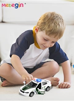 MEBEGIN Alloy Car Model Toy 1:32 Scale Model Vehicles for Kids dubai police car Model Pull Back Alloy Car with Lights and Music Mini Vehicles Toys for Kids Gift  - Image 4
