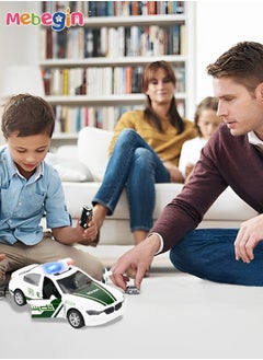 MEBEGIN Alloy Car Model Toy 1:32 Scale Model Vehicles for Kids dubai police car Model Pull Back Alloy Car with Lights and Music Mini Vehicles Toys for Kids Gift  - Image 3