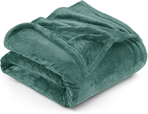 Utopia Bedding Fleece Blanket King Size Celadon 300GSM Luxury Fuzzy Soft AntiStatic Microfiber Bed Blanket 90x102 Inch