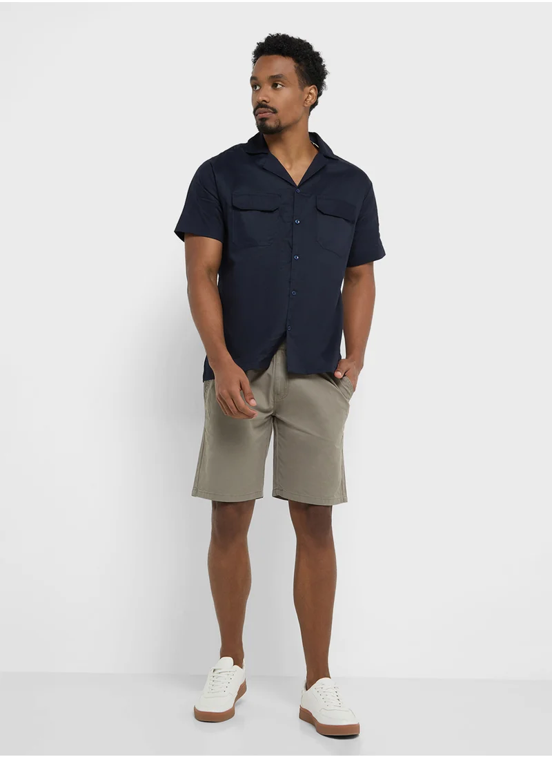 روبرت وود Causal Half Sleeve Shirt