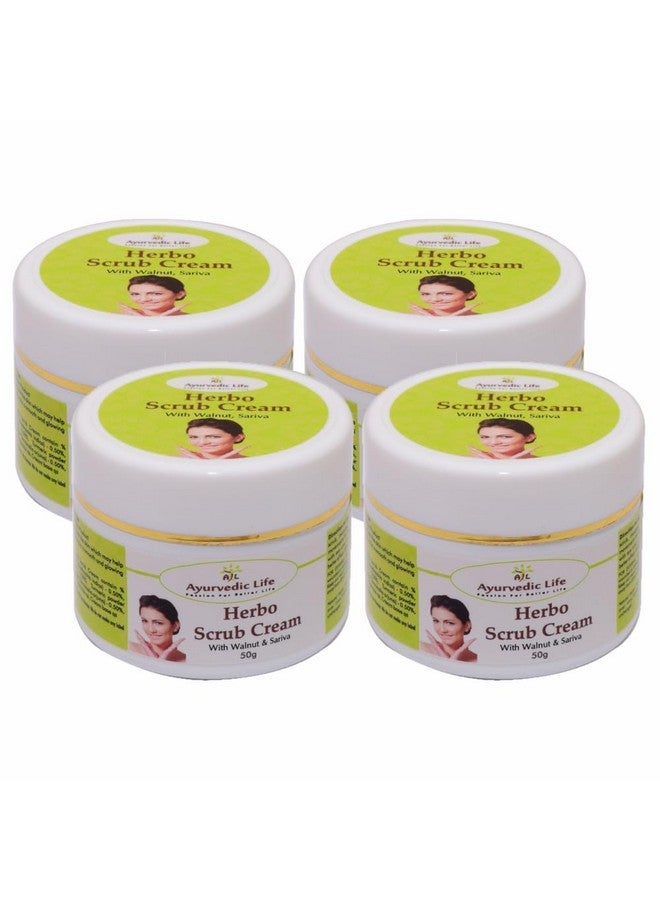 AL Ayurvedic Life Herbo Scrub Cream - 50g Pack of 4 - Image 1