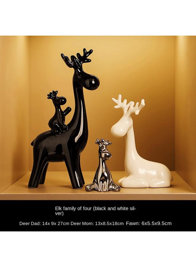 Bluejw Beihanmei Ceramic Simple Animal Decoration Living Room TV Cabinet Entrance Wine Cabinet Home Decorations Strictly Selected Decoration - Image 1