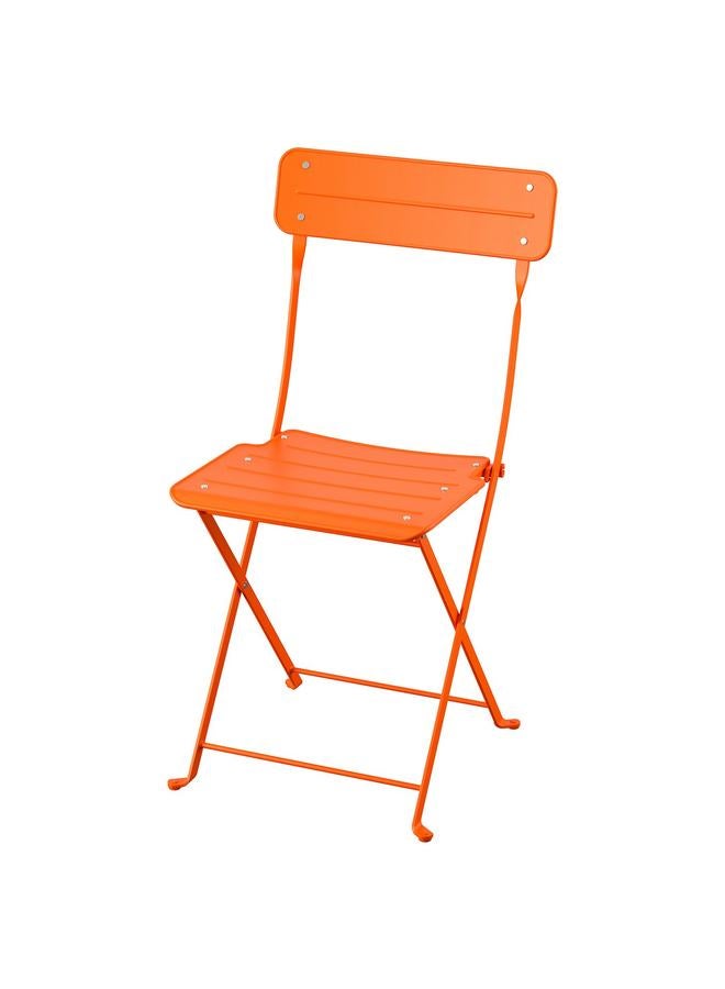 erorex Folding Chair, Bright Orange Outdoor - Image 1