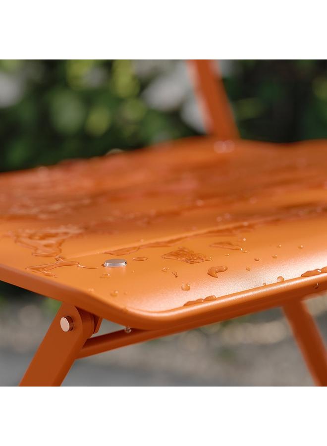 erorex Folding Chair, Bright Orange Outdoor - Image 5