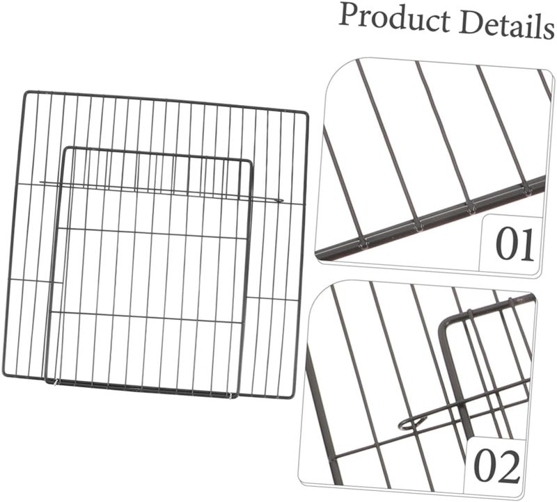 Toyvian 2pcs DIY Pet Cage Wire Door Sheet Cat Cage Mesh for Replacement Dog Gate - Image 4