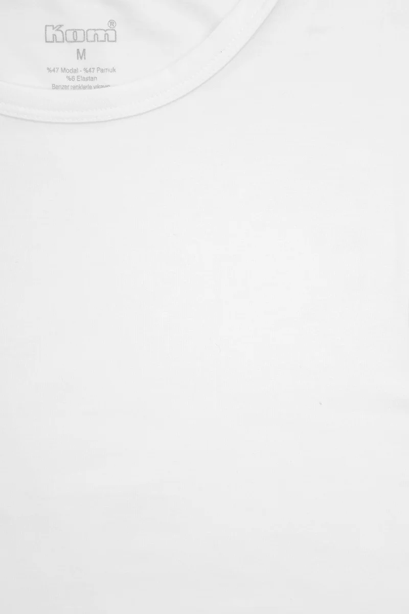 KOM Zero Sleeve Zero Collar Cotton Modal Men's Undershirt Nick 2-Piece Undershirt