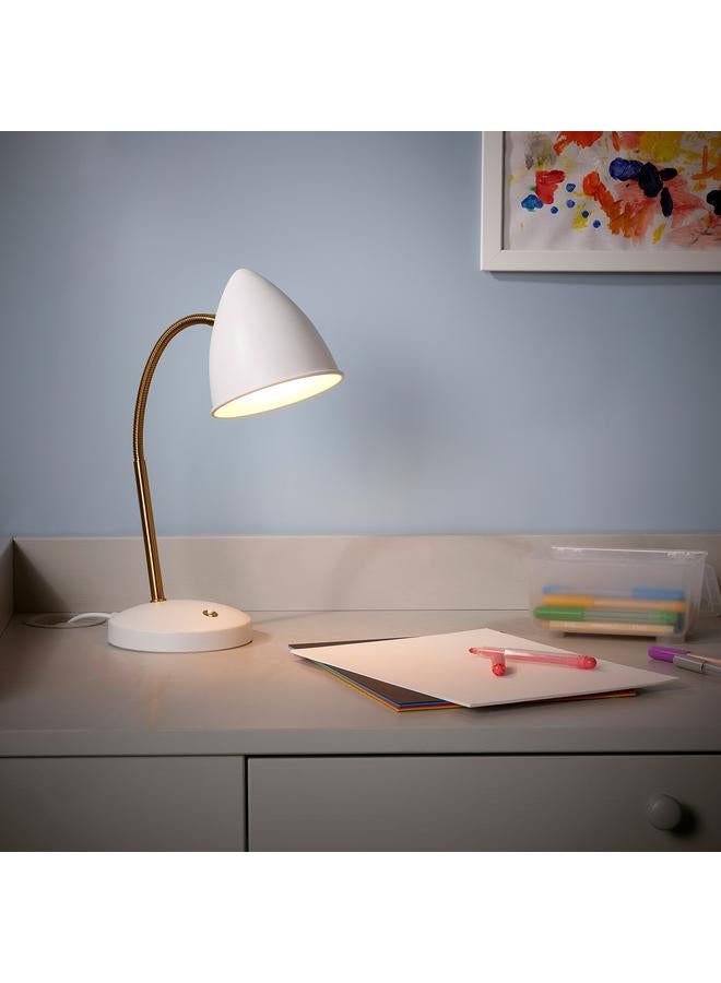 Zaboon LED work lamp, white/brass-colour - Image 2