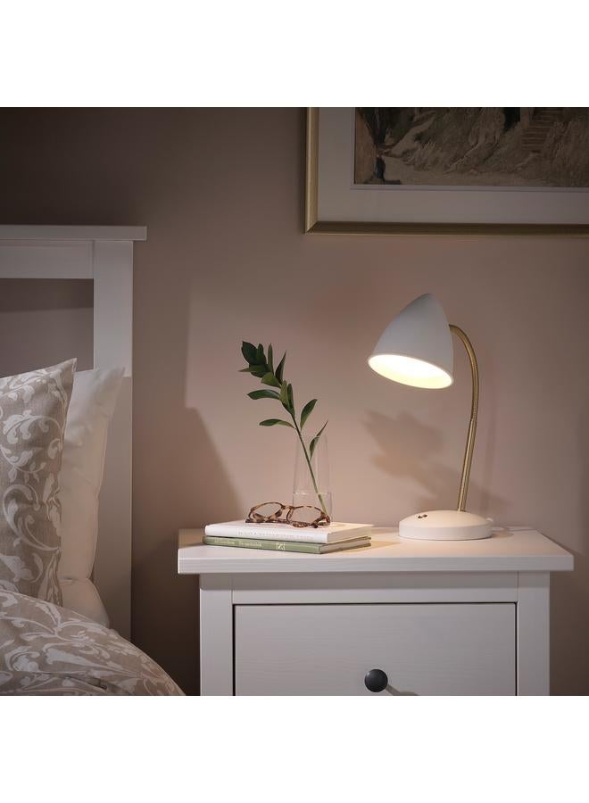 Zaboon LED work lamp, white/brass-colour - Image 3