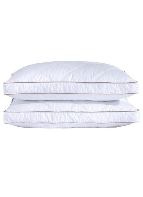 Bed Pillows for Sleeping 2 Pack - Ultra Soft Breathable Down Alternative Pillows - Hotel Luxury Collection Pillows for Back Stomach or Side Sleepers  48x74cm(queen)