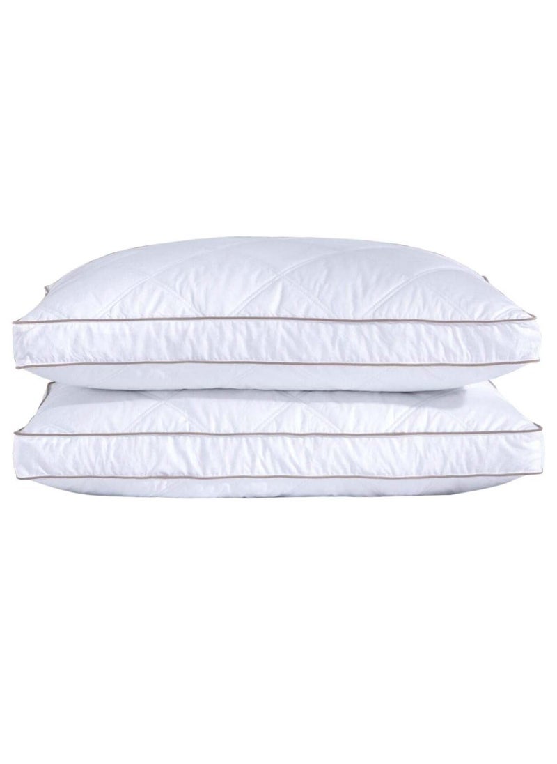 Generic Bed Pillows for Sleeping 2 Pack - Ultra Soft Breathable Down Alternative Pillows - Hotel Luxury Collection Pillows for Back Stomach or Side Sleepers  48x74cm(queen)  - Image 1