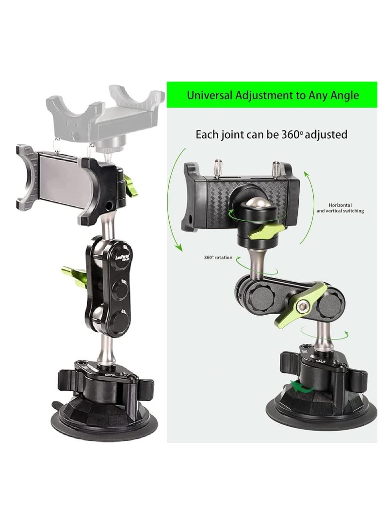 LanParte Universal Ball Head Arm for Phone New 360° Rotating Car Phone Holder Mount - Image 3