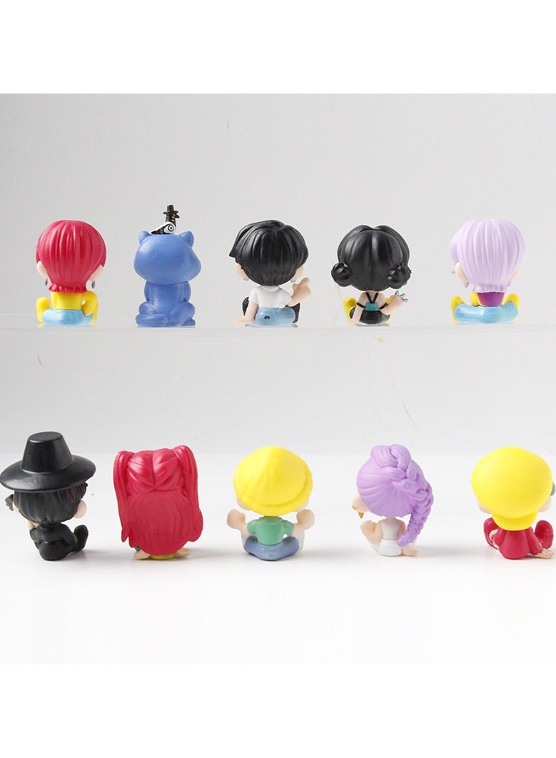 general 10-piece K-POP: Demon Hunting Girl Group figurine desktop cake decoration can be gifted to friends and fans - Image 3