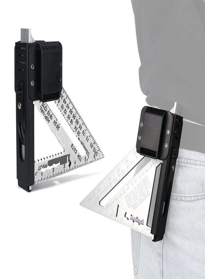 توباون مشبك حزام TOPOWN Rafter Square لـ 7 بوصات Rafter Square - جراب مربع ثنائي الاتجاه لليسار واليمين EDC Belt Holster متوافق مع حامل Rafter Square Clip On Belt الأسرع والسريع - Image 1