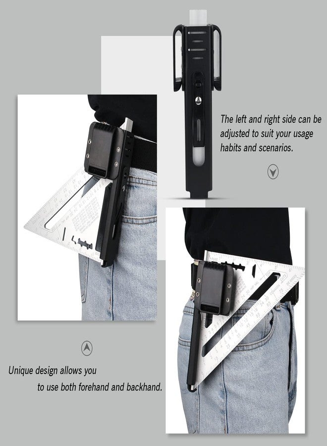 توباون مشبك حزام TOPOWN Rafter Square لـ 7 بوصات Rafter Square - جراب مربع ثنائي الاتجاه لليسار واليمين EDC Belt Holster متوافق مع حامل Rafter Square Clip On Belt الأسرع والسريع - Image 2