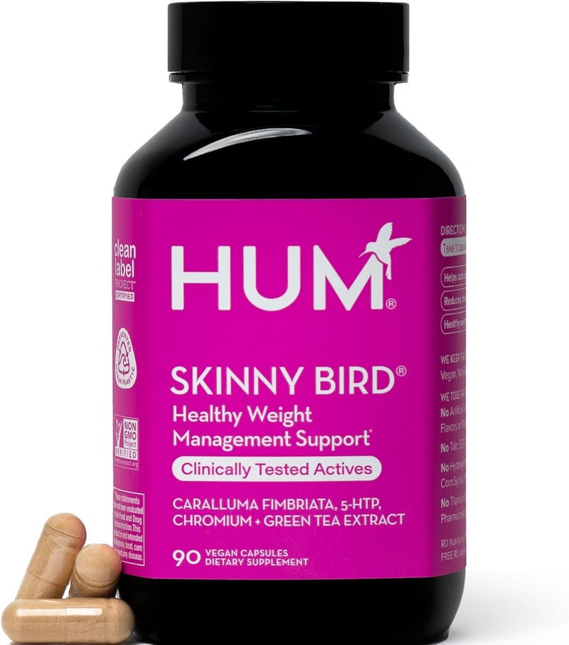 HUM Skinny Bird  Appetite Suppressor for Women with Caralluma Chromium 5 HTP  Green Tea Extract 90 Capsules - Image 1