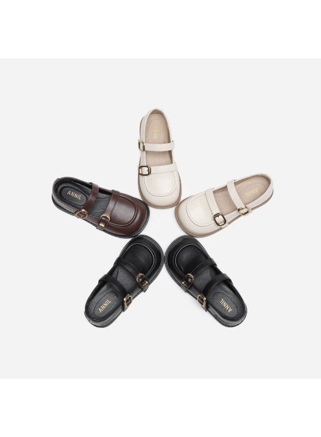 Annil أحذية الأميرات للفتيات - أحذية أداء مدرسية، خفيفة الوزن ومتعددة الاستخدامات، أحذية ماري جين التنفس للطلاب - Image 5