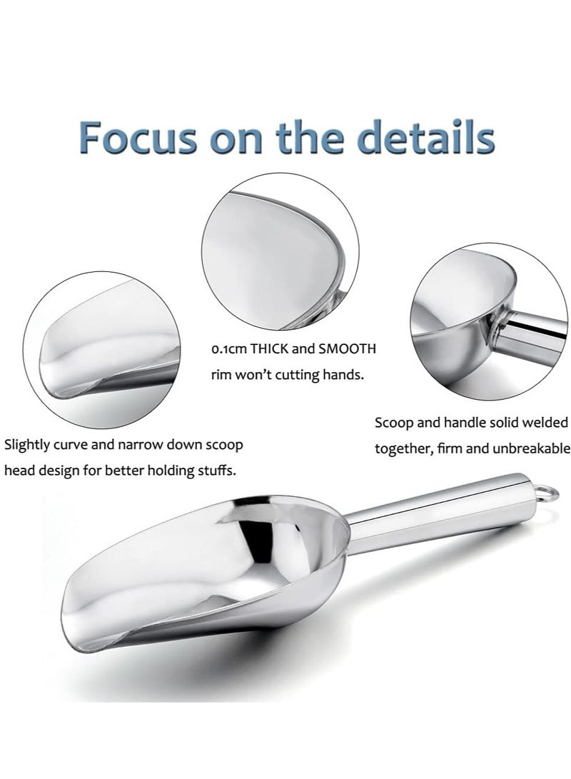 Ayda Stainless Steel Food Scoop 3oz – Multi-Purpose Measuring & Serving Scoop with Handle - Image 3