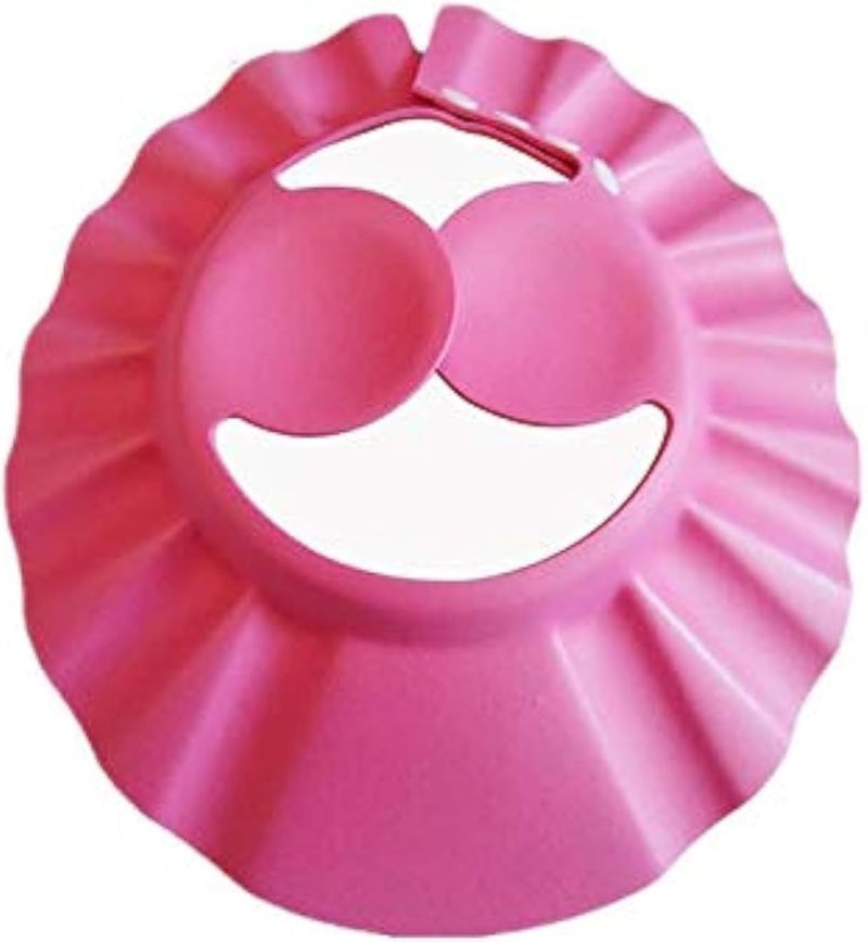 Protect the Ears Shampoo Children Shampoo Bath Bathing Shower Cap Hat Wash Hair Shield Hat Pink