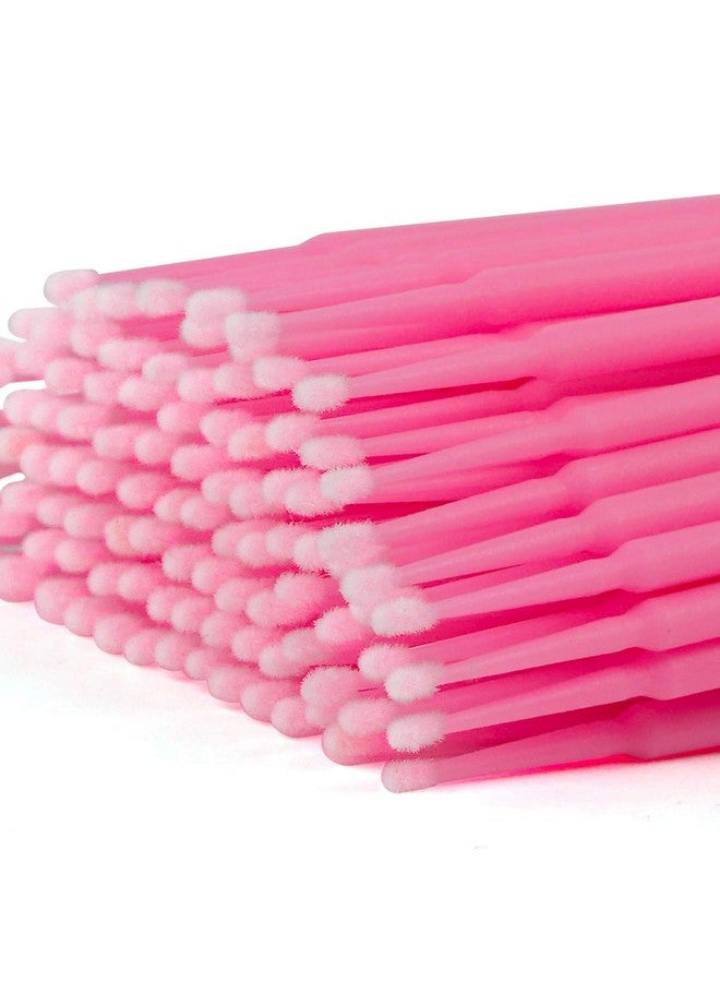 Cuttte 500Pcs Disposable Micro Swabs For Eyelash Extension Micro Applicators Eyelash Swabs For Makeup Application Pink (Head Diameter: 2.0Mm) - Image 2