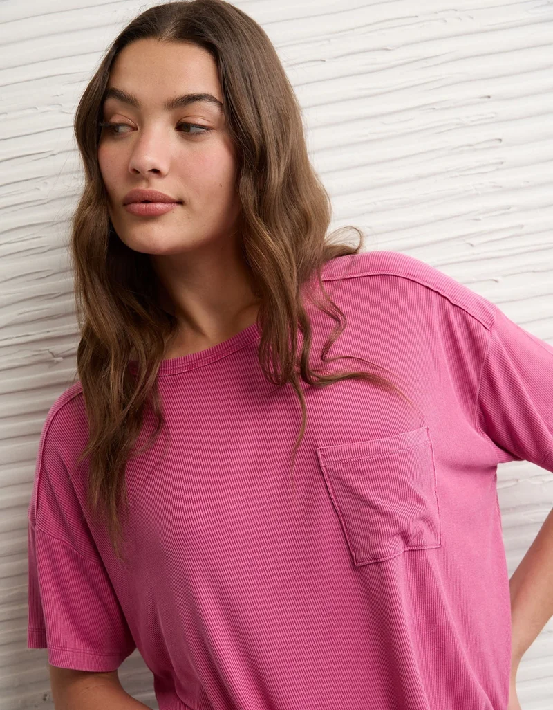 American Eagle  AE Soft & Sexy Pocket T-Shirt for Women | Best Price UAE