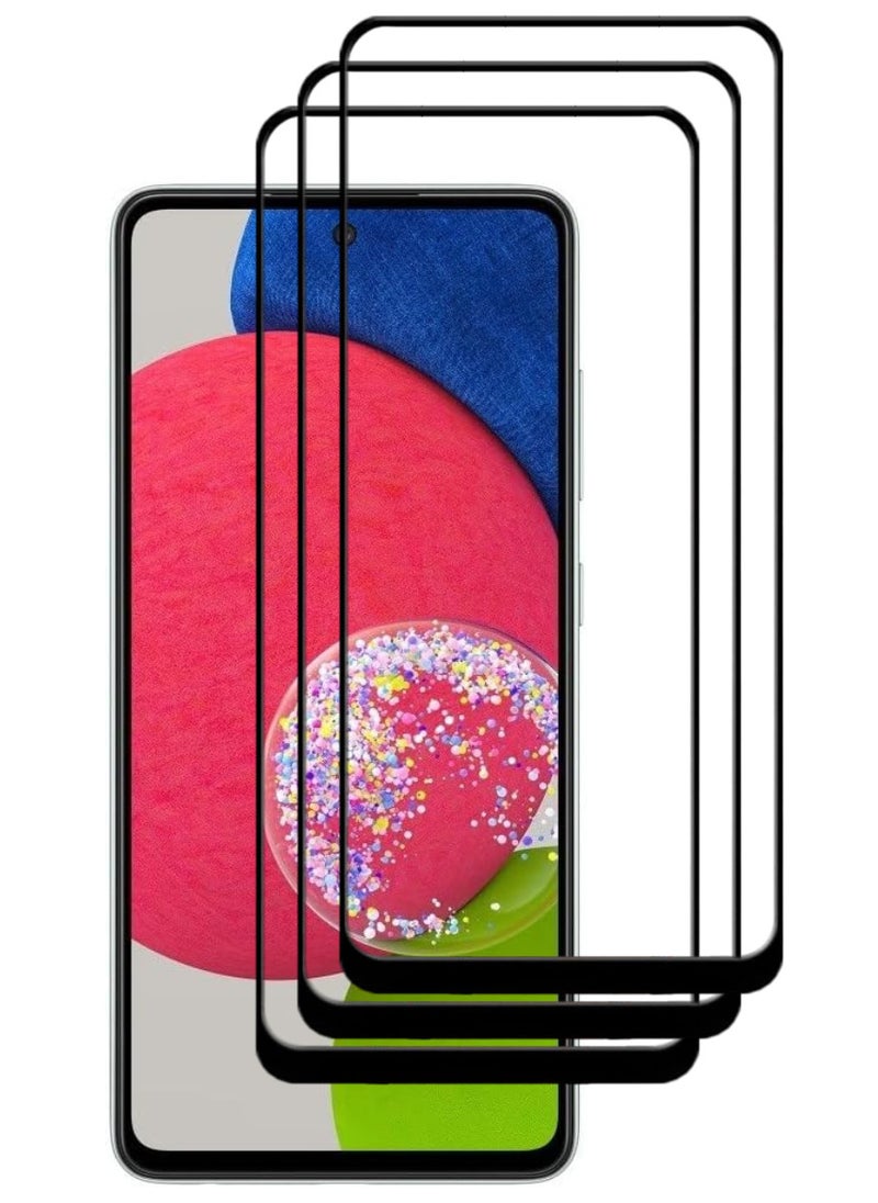 ACLIX 3 Pieces Antistatic ESD Dustproof Premium Quality High Definition Tempered Glass Screen Protector Designed For Samsung Galaxy A52s 5G - Image 1