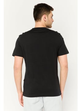 Plein Sport Men Sportswear Fit Short Sleeve Outdoor T-Shirt, Black  - Image 4