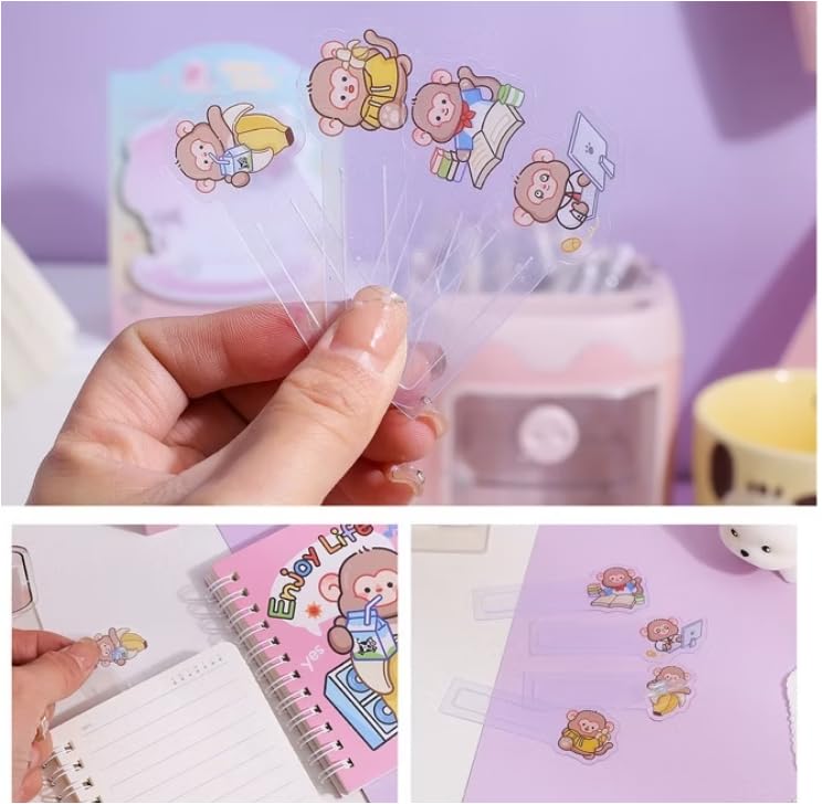 Diary for Kids –Journal Diary for Girls, Kawaii Diaries, Scrapbooking, Notepad for Students, Cute Stationery Items for Writing & Drawing (monkeys happy life c)